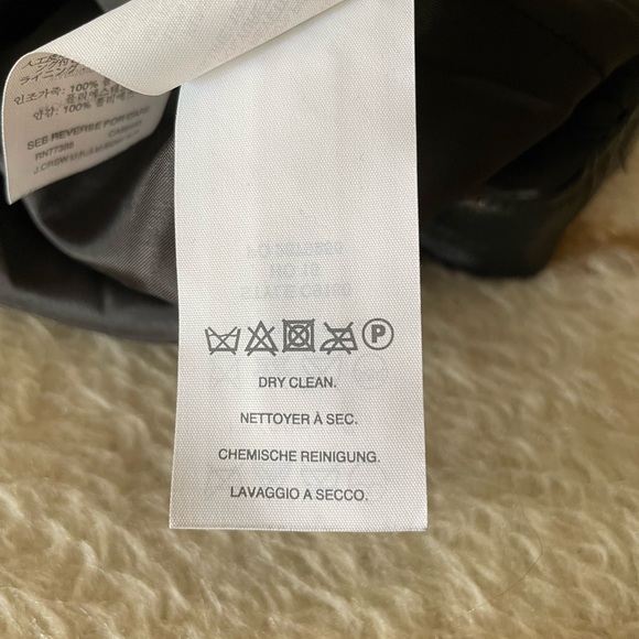 J. Crew Faux Leather Black Pleated Mini Skirt - Picture 7 of 8